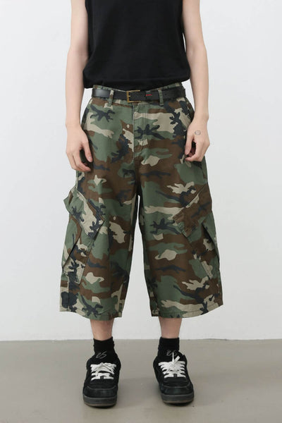 Men's Camouflage Denim Cargo Shorts – Rugged, Functional &amp; Street-Ready