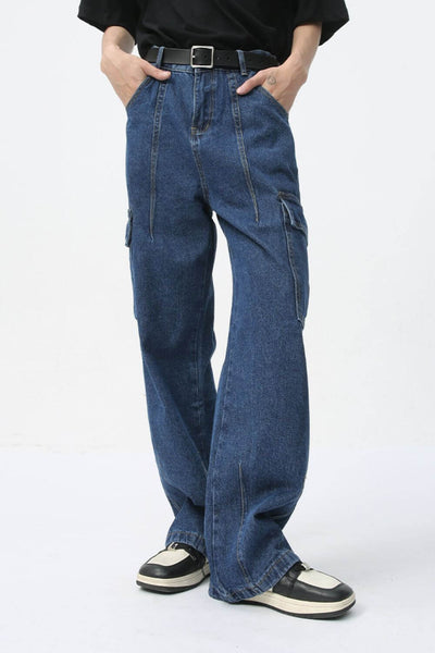 Men's Straight Cargo Jeans – Functional & Stylish