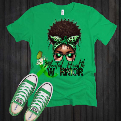 Mental Health Awareness Warrior T-shirt - Ink Wave Creations