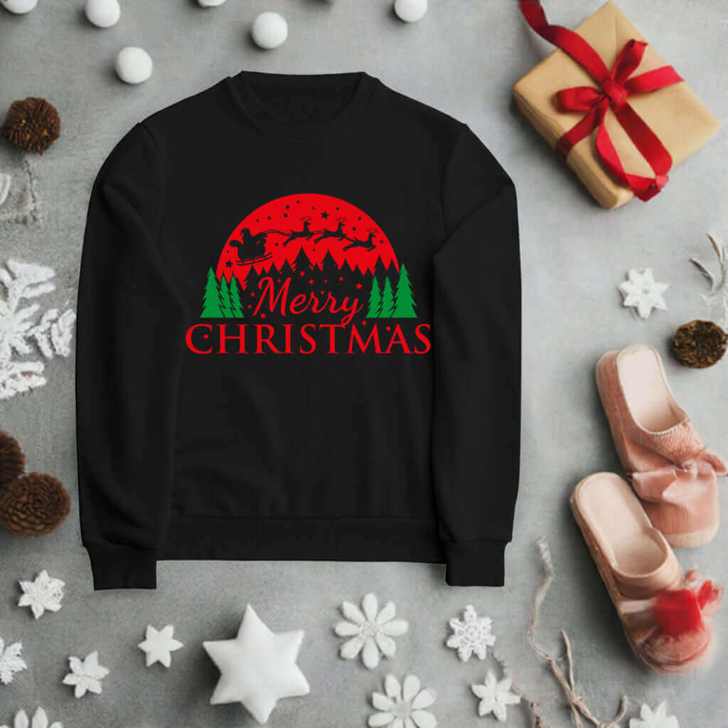 Merry Christmas Sweatshirt - Ink Wave Creations