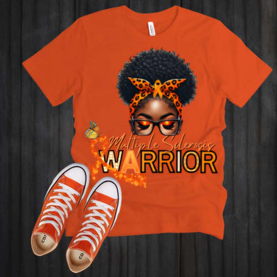 Multiple Sclerosis Awareness Warrior T-shirt - Ink Wave Creations
