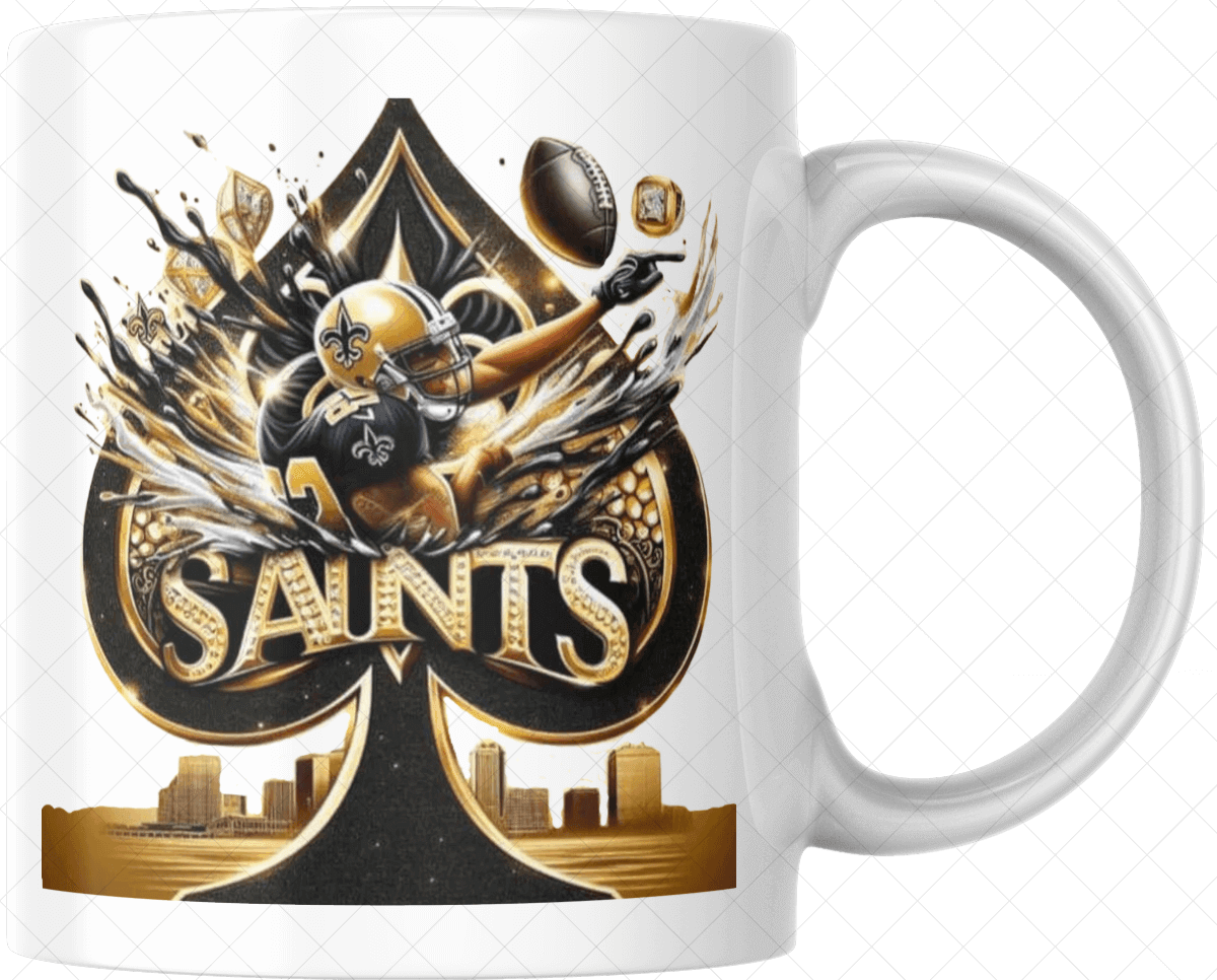 New Orlean Saints Ceramic Mug - Ink Wave Creations