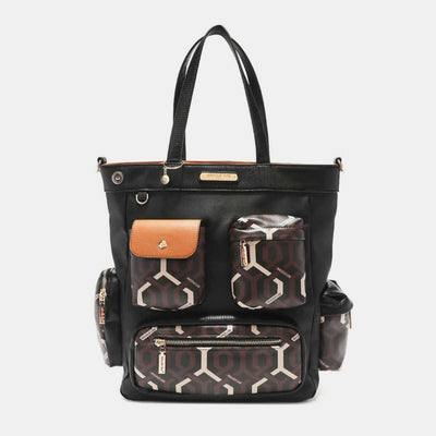 Nicole Lee USA Geometric Pattern Tote Bag - Ink Wave Creations