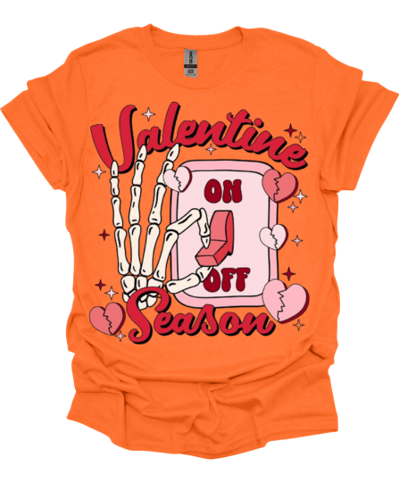 Orange Valentine's Season Holiday Tee