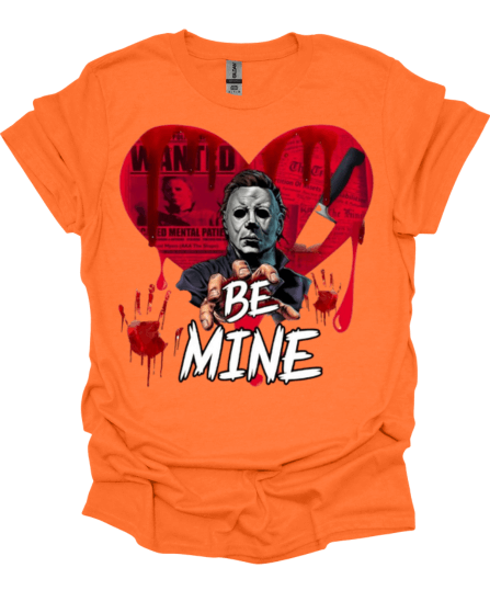 Orange Be Mine Horror Valentine Graphic Tee
