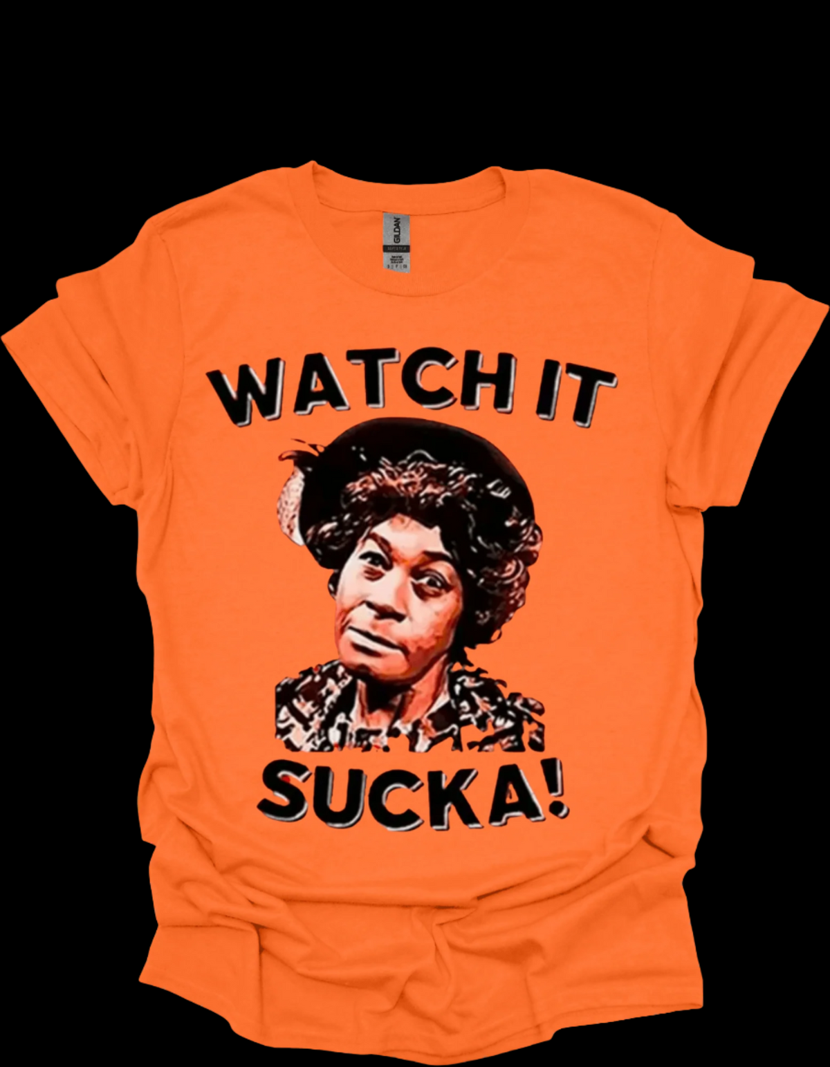 iconic comedy quote t-shirt - Watch It Sucka Retro Comedy Graphic Tee