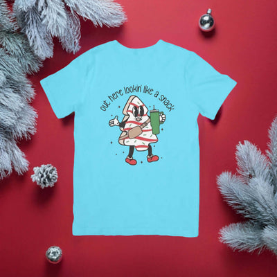 Funny holiday tee with Christmas snack theme