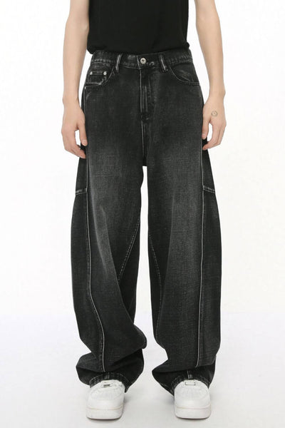 Panelled Straight Leg Jeans – Bold, Stylish &amp; Built for Comfort