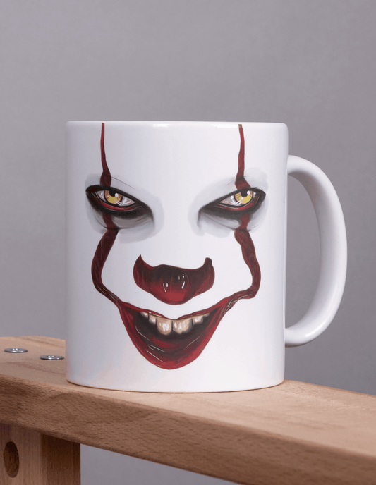 Pennywise Face (IT) Ceramic Mug - Ink Wave Creations