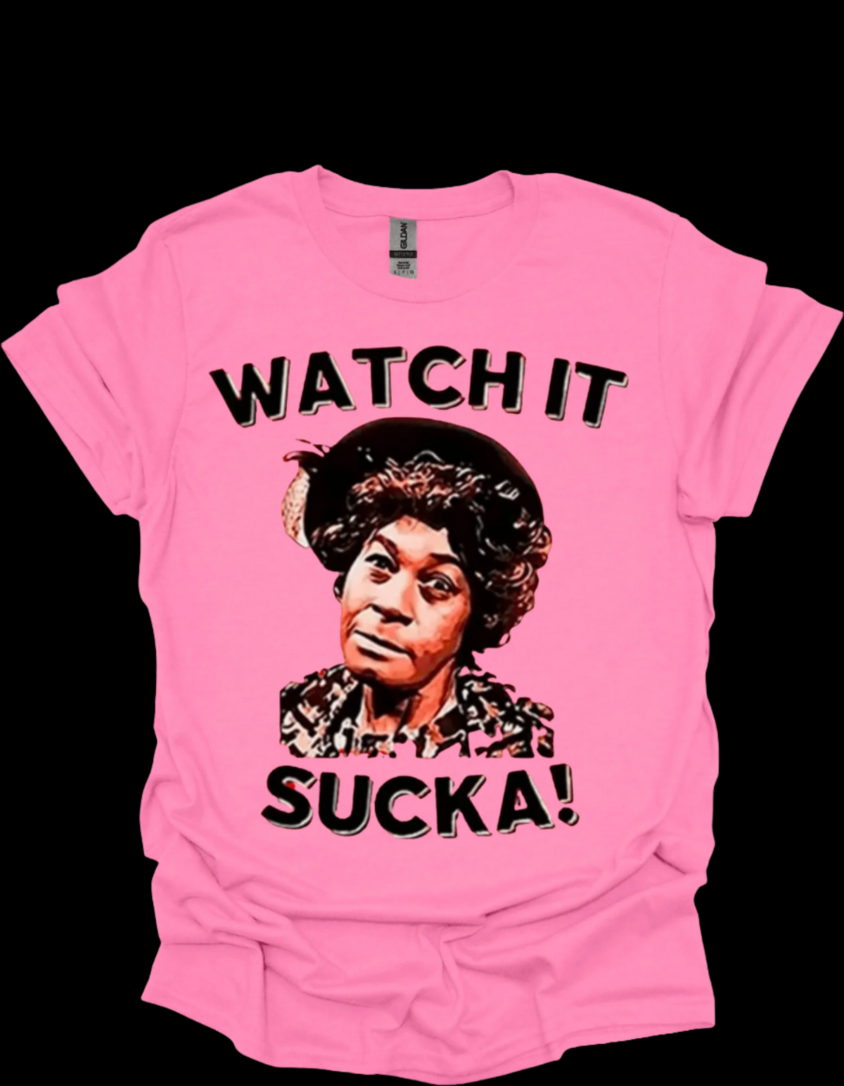 iconic comedy quote t-shirt - Watch It Sucka Retro Comedy Graphic Tee