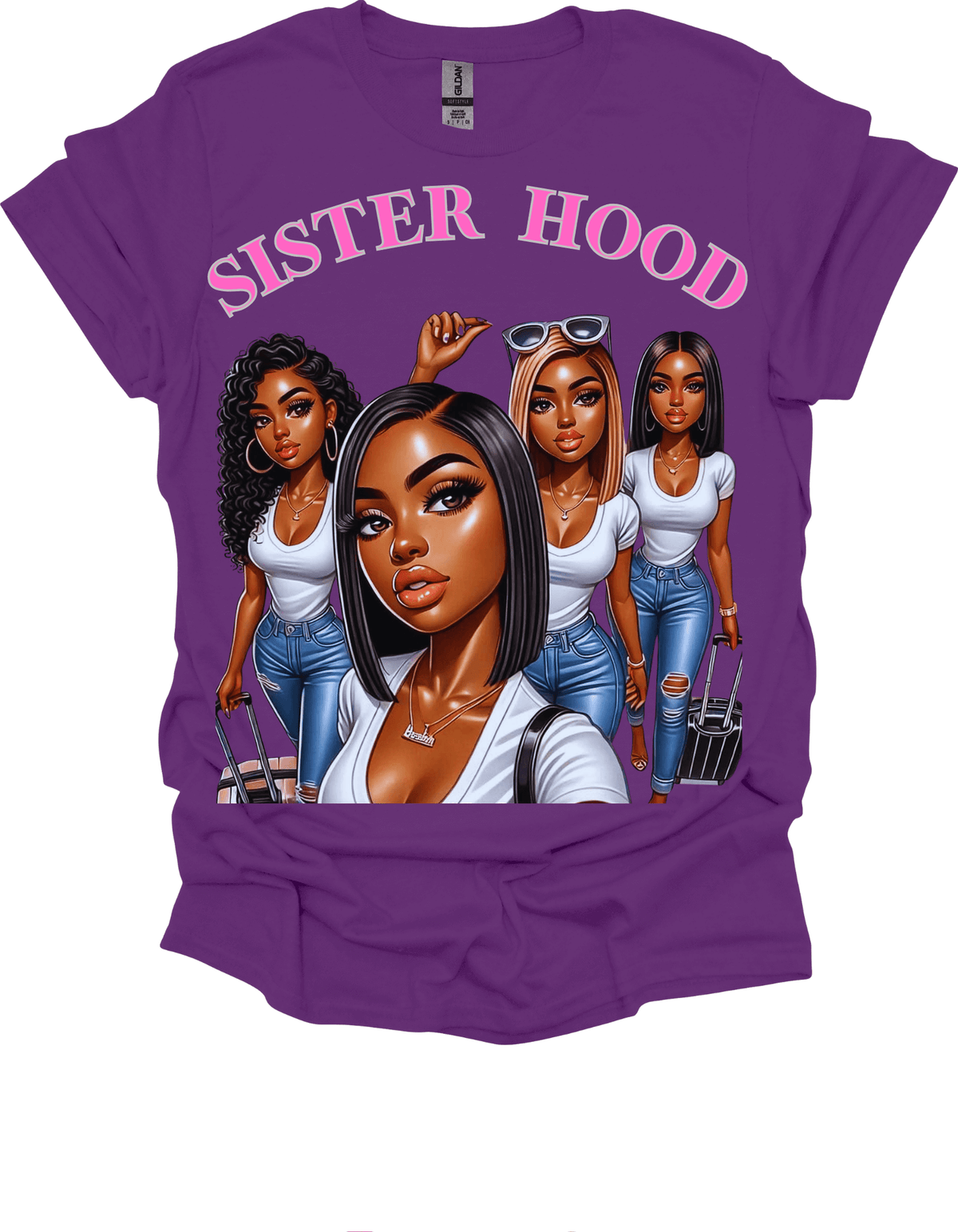 Purple Sisterhood Strength Graphic Tee