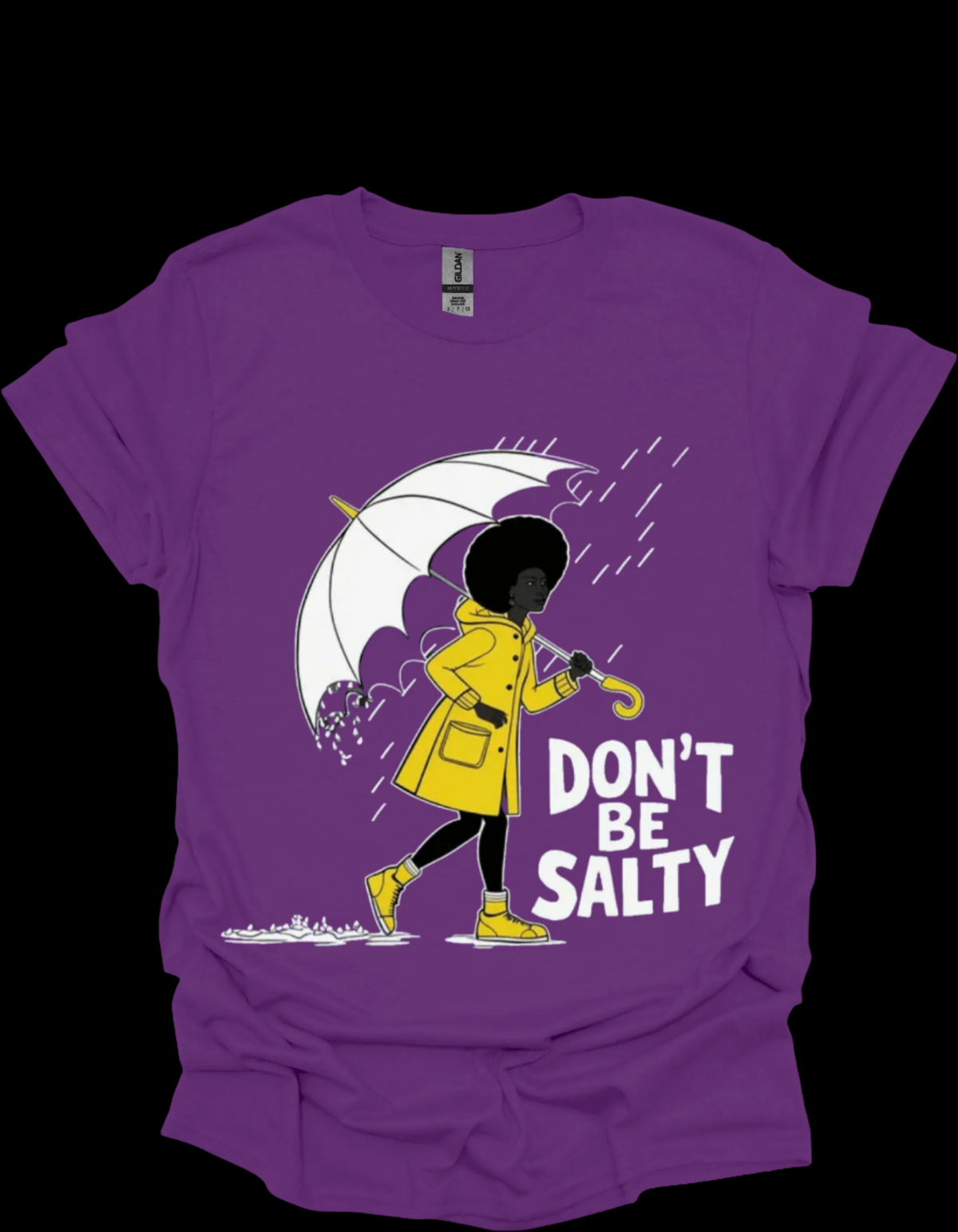 sassy quote Don’t Be Salty Funny Graphic Tee for men and women