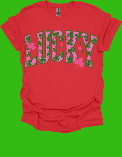  Lucky St. Patrick’s Day shirt with green shamrocks