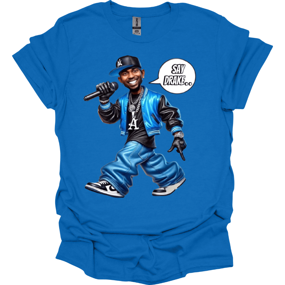 Royal Blue Custom Super Bowl meme Kendrick Lamar Battle Rap Energy Hip-Hop Graphic Tee