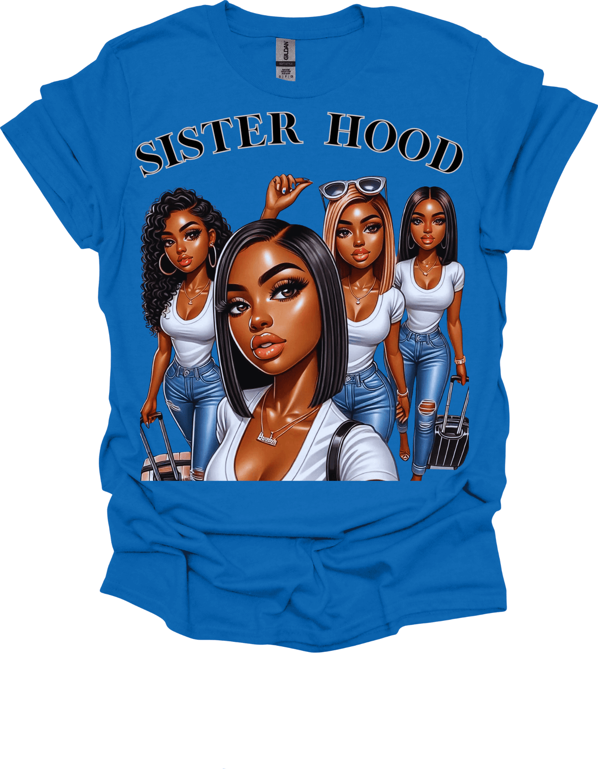 Royal Blue Sisterhood Strength Graphic Tee