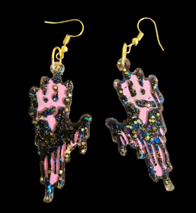 Handmade Bloody Spooking Hands Earrings – Perfect for Halloween &amp; Horror Enthusiasts! - Ink Wave Creations