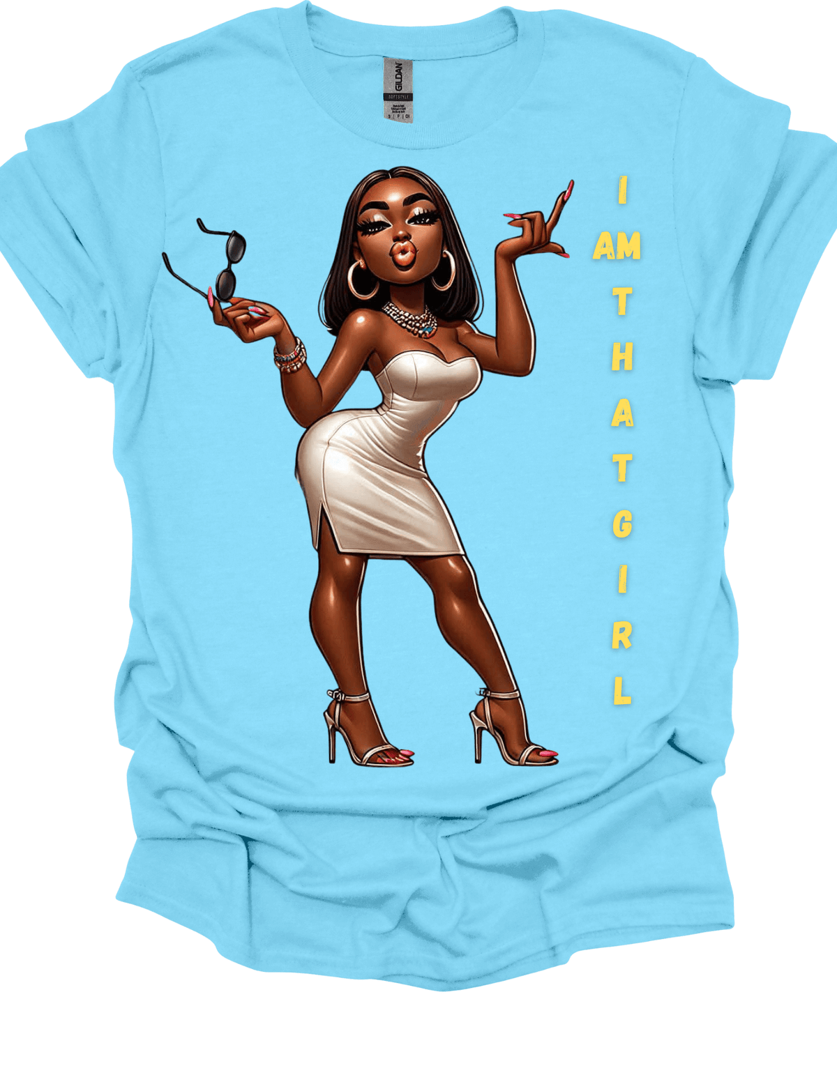 Baby Blue I’m That Girl Empowerment Graphic Tee