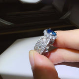 1 Carat Moissanite Zircon 925 Sterling Silver Ring - Ink Wave Creations