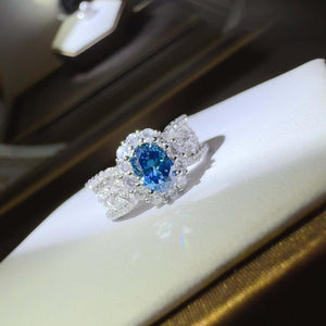 1 Carat Moissanite Zircon 925 Sterling Silver Ring - Ink Wave Creations
