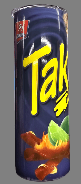 Custom 20oz tumbler for spicy snack fans