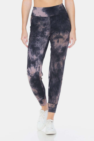 Leggings Depot Tie-Dye High Waist Cropped Leggings - Ink Wave Creations