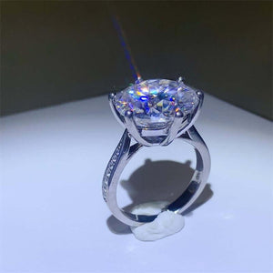 10 Carat Moissanite 925 Sterling Silver Ring - Ink Wave Creations
