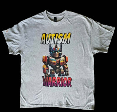 Transformers Autism Warrior T-Shirt with bold graphic