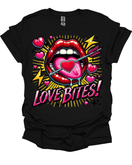 Black Love Bites Valentine's T-Shirt