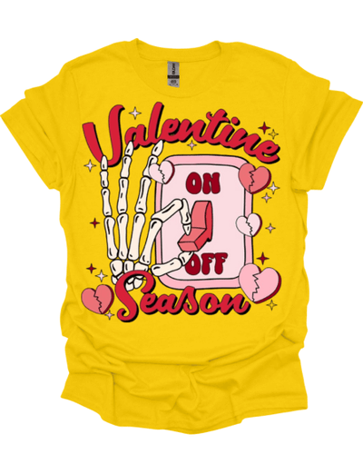 Yellow Valentine's Season Holiday Tee