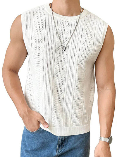 White Lightweight and breathable men’s tank top