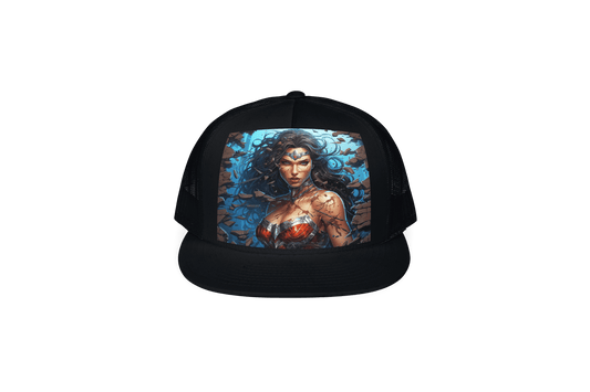 Wonder Woman Trucker Hat - Ink Wave Creations