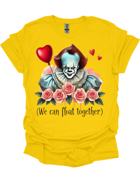 Yellow Dark Romance Horror Valentine Graphic Tee