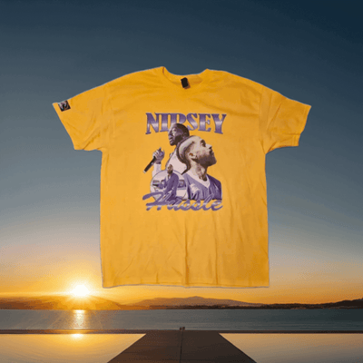 Nipsey Hussle / Blue Graphic T- shirt - Ink Wave Creations