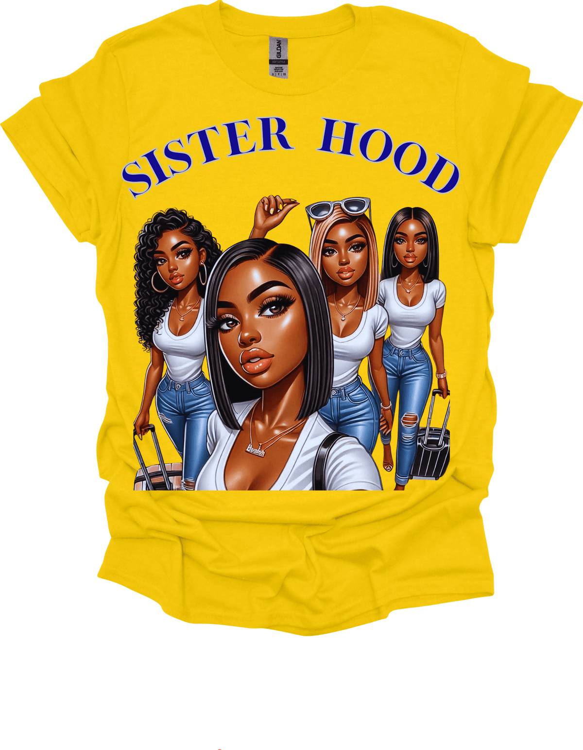 Yellow Sisterhood Strength Graphic Tee