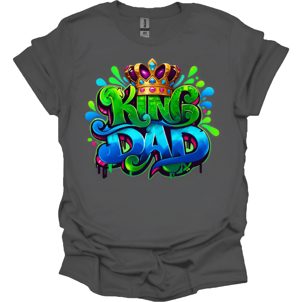 King Dad Graffiti Crown Graphic Tee
