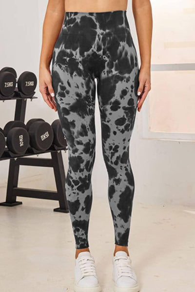 Tie-Dye High Waist Active Leggings - Ink Wave Creations