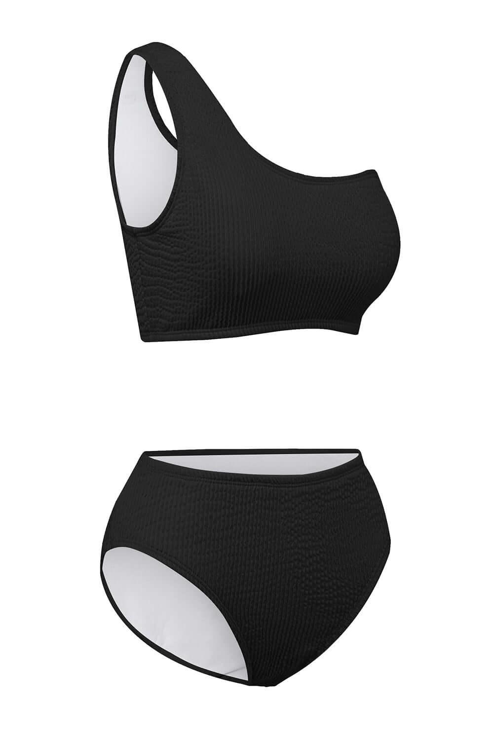 Single Shoulder Bikini Set - Ink Wave Creations