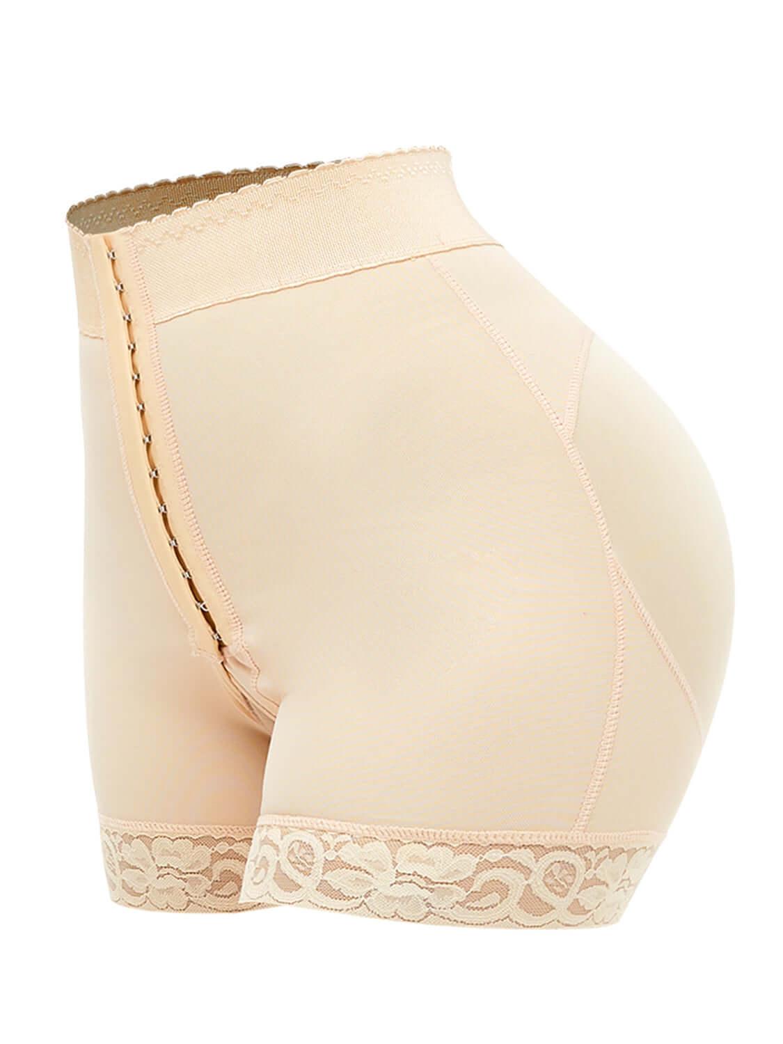 Full Size Lace Detail Hook-and-Eye Shaping Shorts - Ink Wave Creations