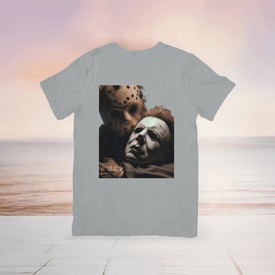 Jason Voorhees and Micheal Myers Halloween T-Shirt - Ink Wave Creations