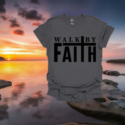 Walk By Faith T-shirt - Ink Wave Creations