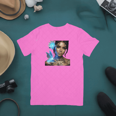 Beauty and Butterflies Graphic T-Shirt – Elegant & Vibrant Design - Ink Wave Creations