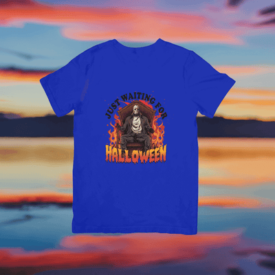 Jason Voorhees "Just Waiting for Halloween" Shirt - Ink Wave Creations