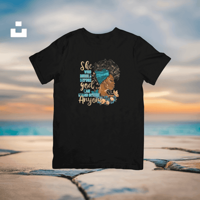 She Who Kneels before God T-Shirt - Ink Wave Creations