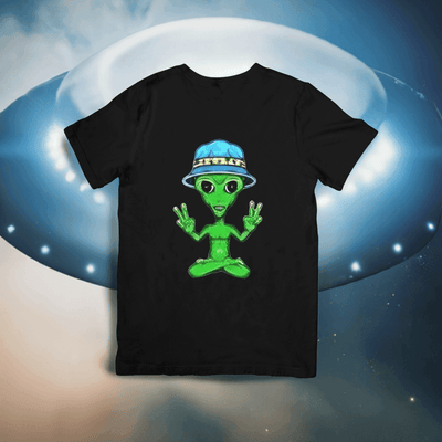 Exclusive Alien 420 Tee - Extraterrestrial Vibes - Ink Wave Creations