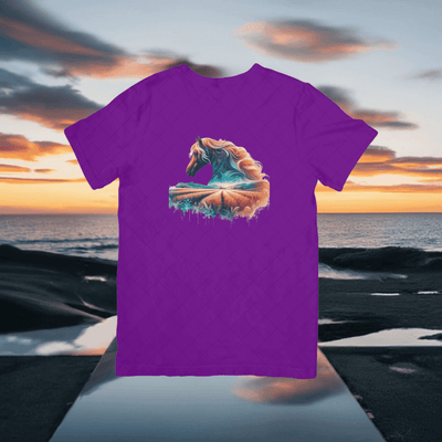 Decorative Horse in the Clouds T-Shirt - Ink Wave Creations