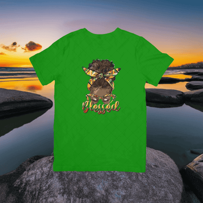Blessed Ebony Graphic T-Shirt – Empowering & Stylish Black Pride Apparel - Ink Wave Creations