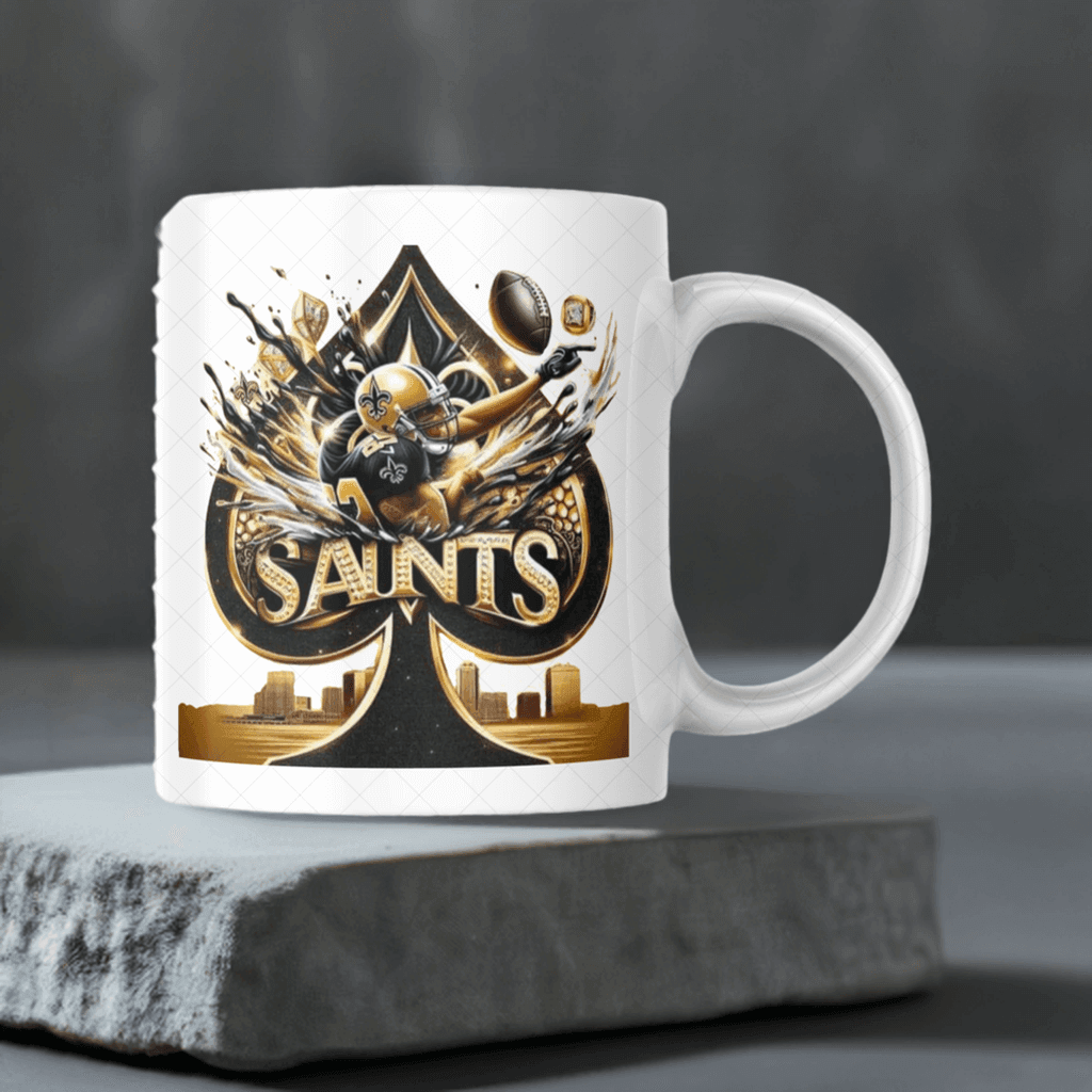 New Orlean Saints Ceramic Mug - Ink Wave Creations