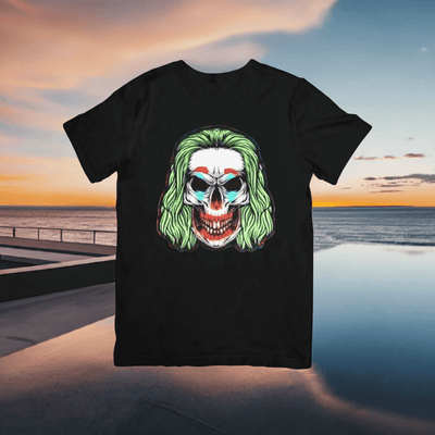 Evil Clown Head Graphic T- shirt - Ink Wave Creations