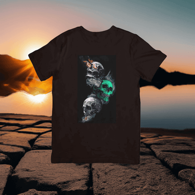Colorful Skulls Graphic T-Shirt - Ink Wave Creations