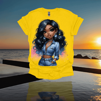 Pretty Girls Rock Front and Back T-Shirt - Ink Wave Creations